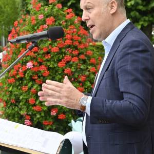 Marco van der Werf opende namens Feanster Erfgoed de festiviteiten