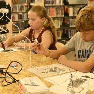 Maquette maken van Heerenveen met een 3 printer in de bibliotheek Heerenveen